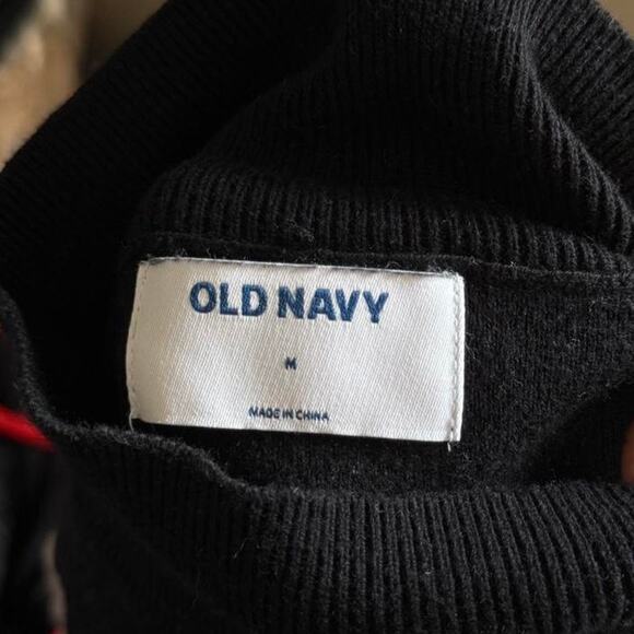 Old Navy Preppy Black Striped Turtleneck Sweater - Picture 7 of 7
